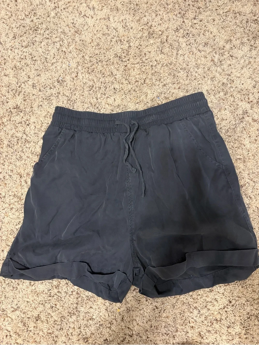 Universal Thread Women's Dark Gray Elastic Waist Casual Shorts